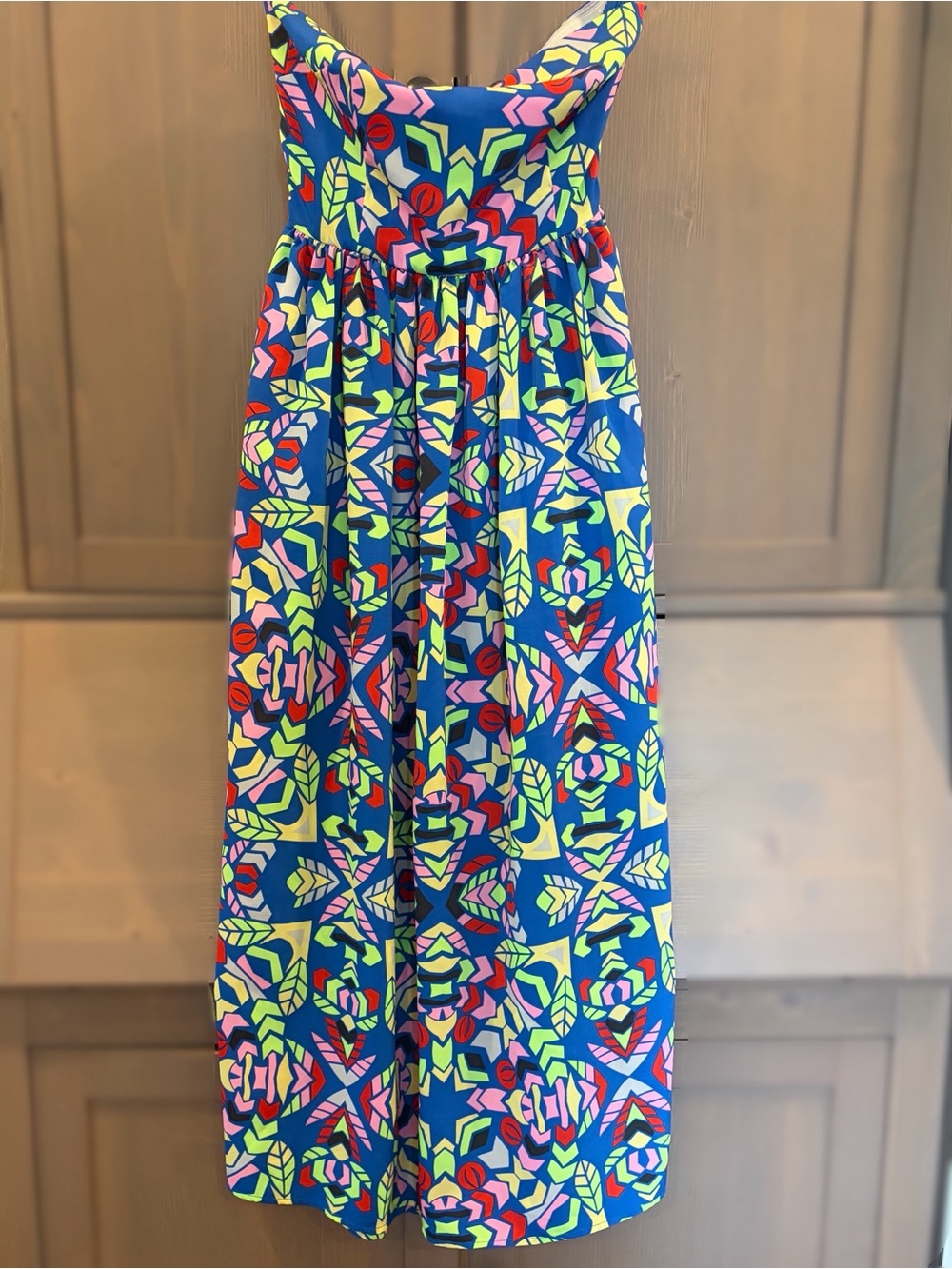 Neon strapless Mara Hoffman dress size 0